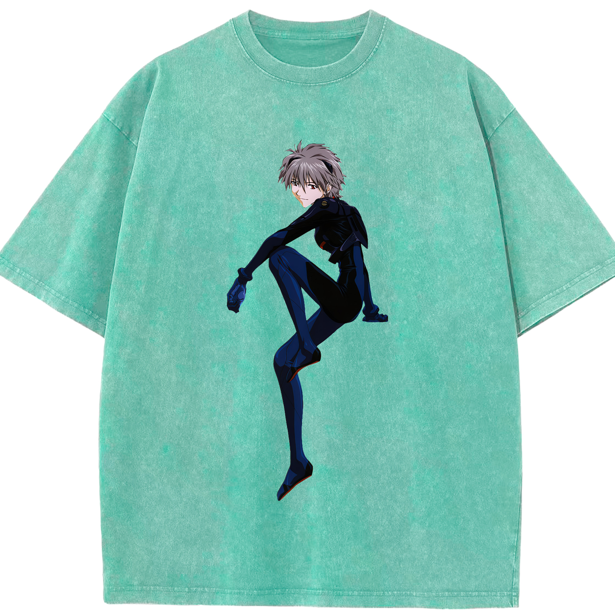 （画像用） EVA 新世紀エヴァンゲリオン 綿100% ヴィンテージ風 半袖Tシャツ（フロントプリント）